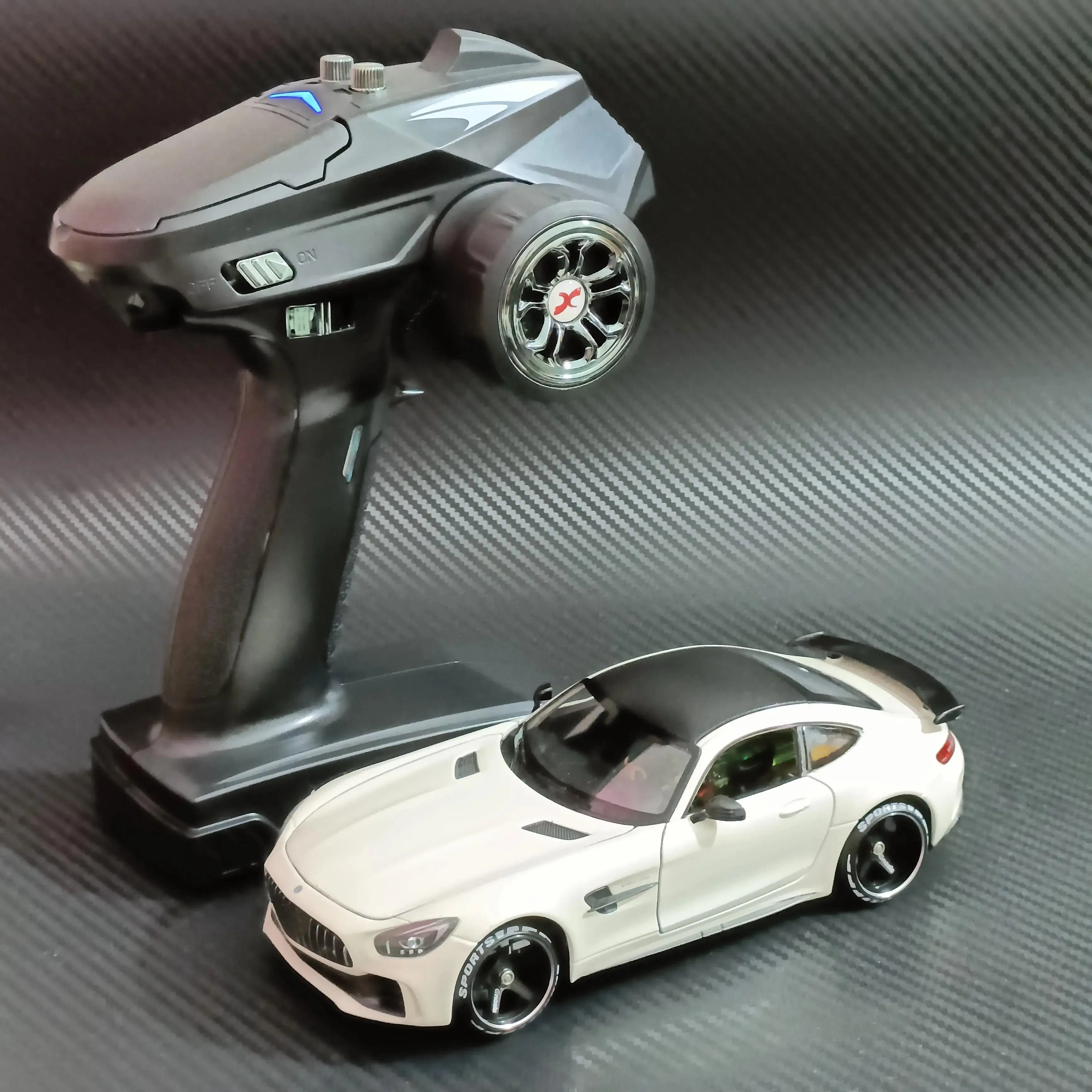 Фото Радиоуправляемая машинка FATJAY MINI-Q8 |   1/24 4AWD Дрифт |   Металлическая радиоуправляемая гоночная модель Toyota Supra M3 M4 M6 №4