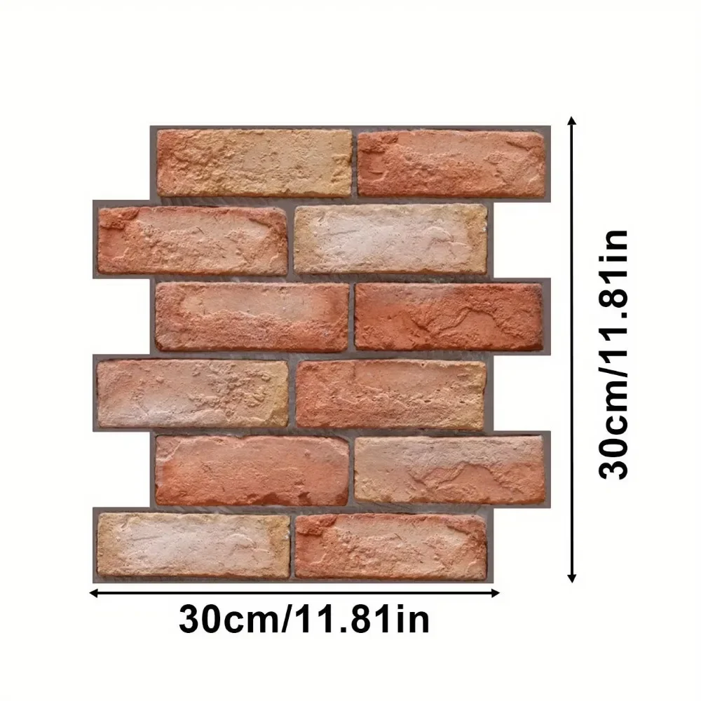 Новинка 1 шт. 3D настенные панели кирпичные клейкие обои водонепроницаемые