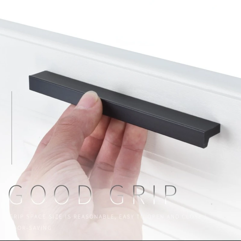 Черные золотые мебельные ручки из алюминиевого сплава для кухни | Обустройство