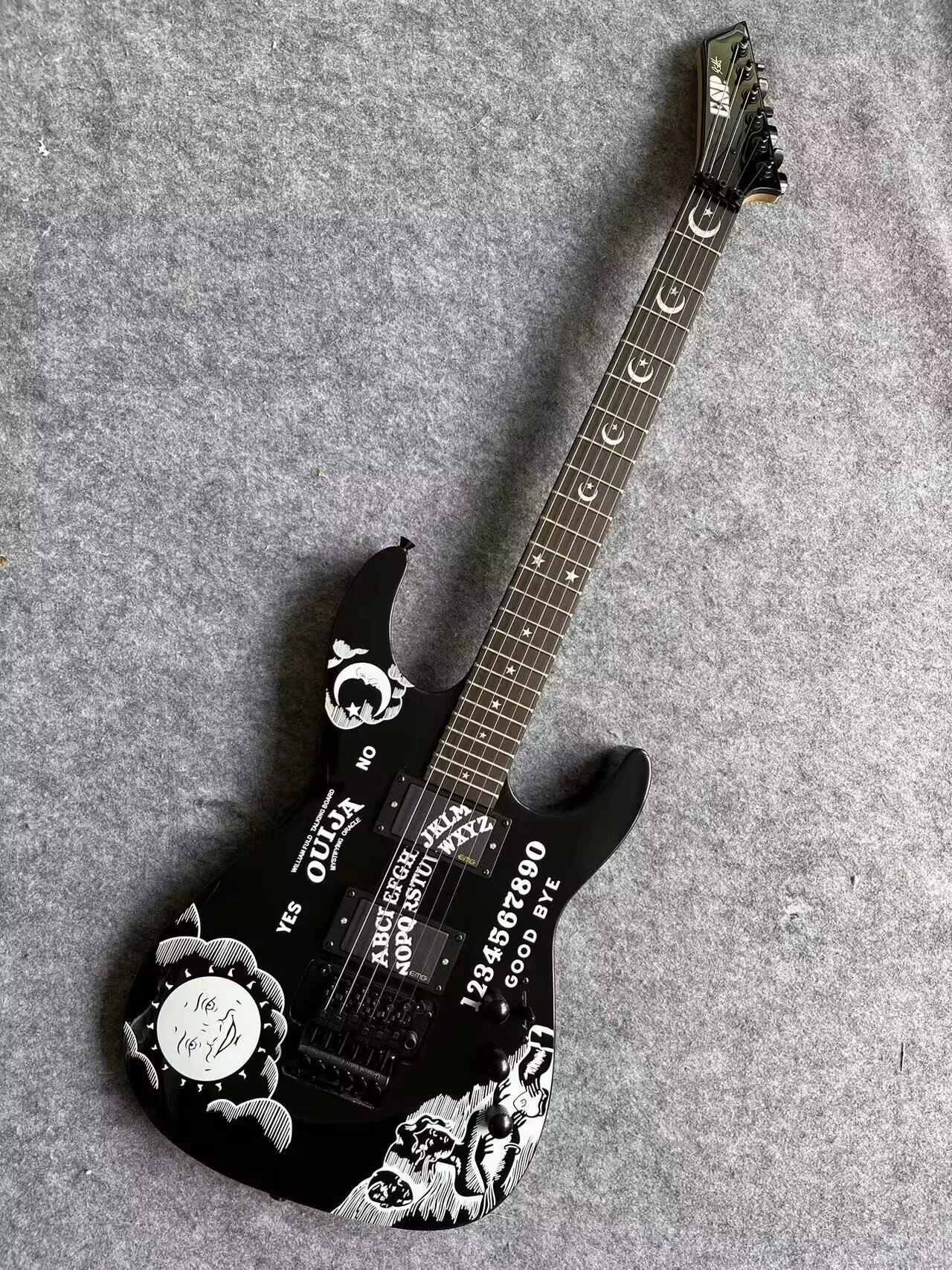 

Top Quality ESP Custom Shop KH-2 Ouija Kirk Hammett Cynthia White Electric Guitar