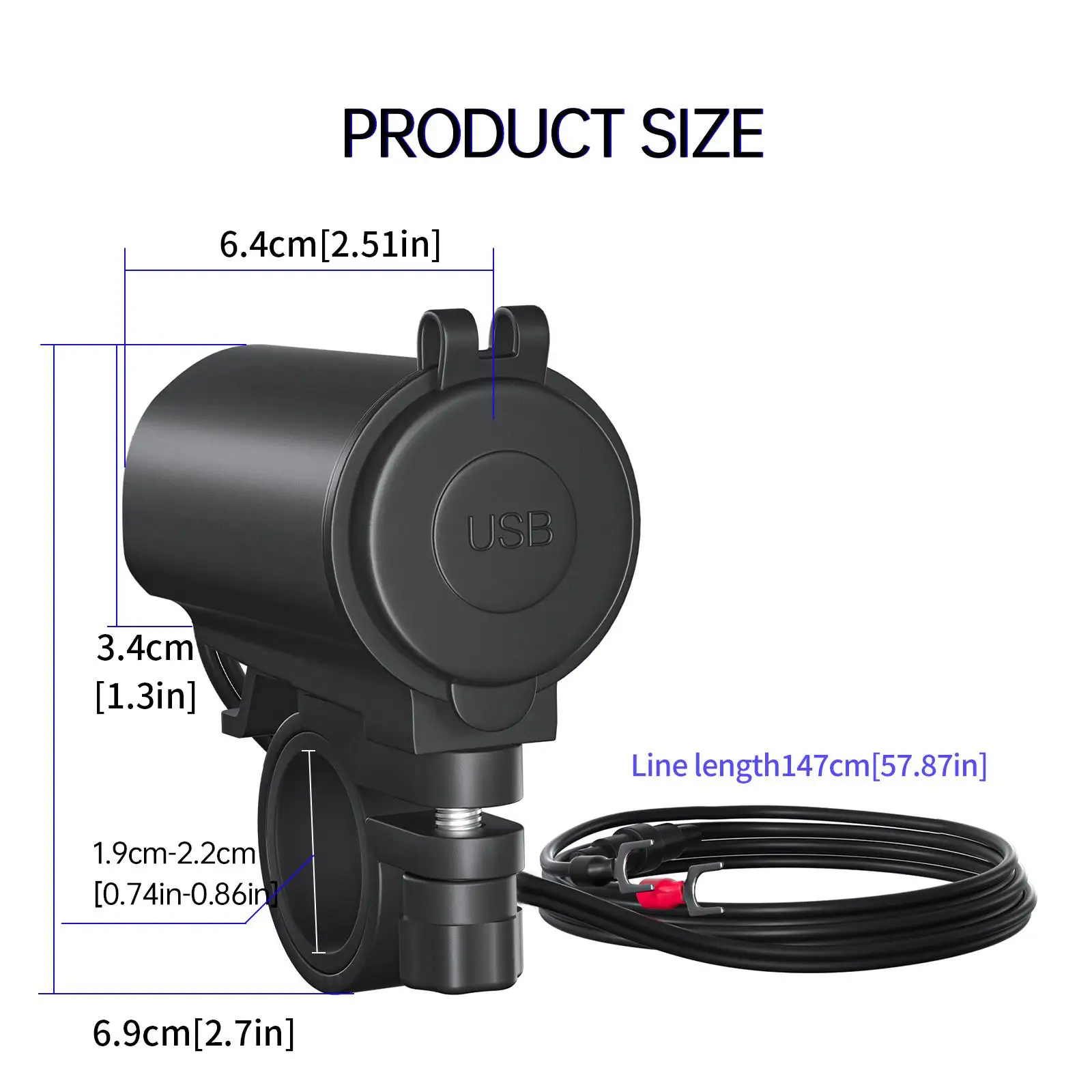 

Автомобильное зарядное устройство с двумя USB-портами, 4,2 А