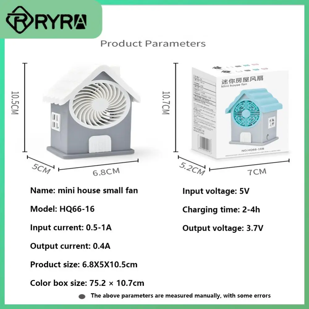 

Creative Usb Rechargeable Mini Fans Support Multiple Endurance Modes Electric Cooling Fan Mute Three Fan Blade Design Portable