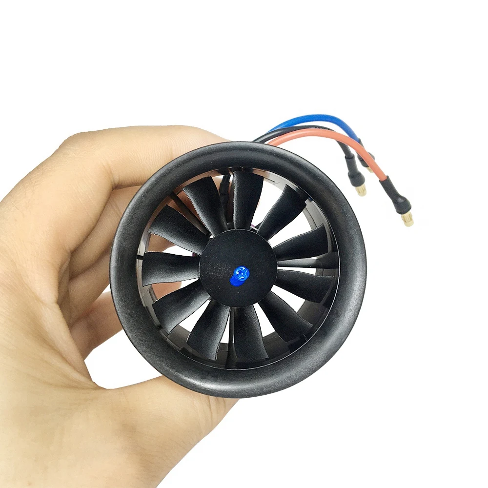 EDF 50 мм 4900KV 3S 11 лопастей RC Вентилятор Пропеллер с бесщеточным двигателем для JET