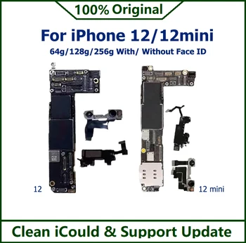 Icloud-マザーボード128オリジナル,メインボード,更新サポート付き,iPhone 12/ 12 mini 64g/256g/g
