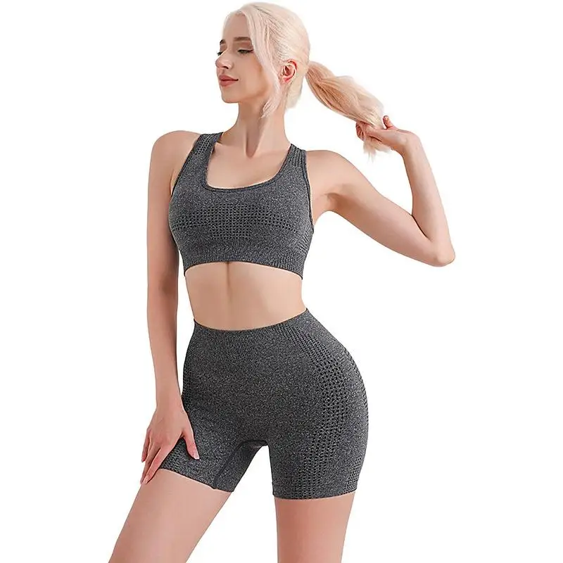 

Work Out Sets For Women High Waisted Womens Two Piece Biker Short Set Yoga Shorts Compression Short Pants Leggings Tummy Control