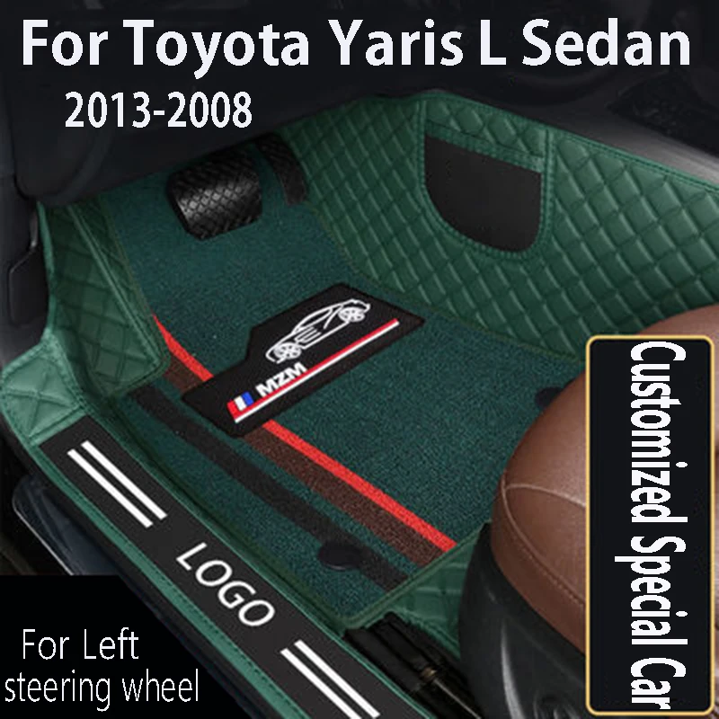 

Коврики для Toyota Yaris L Sedan 2008 2009 2010 2011 2013, коврики для автомобиля, коврики под заказ, аксессуары, автозапчасти для стайлинга, водонепроницаемые