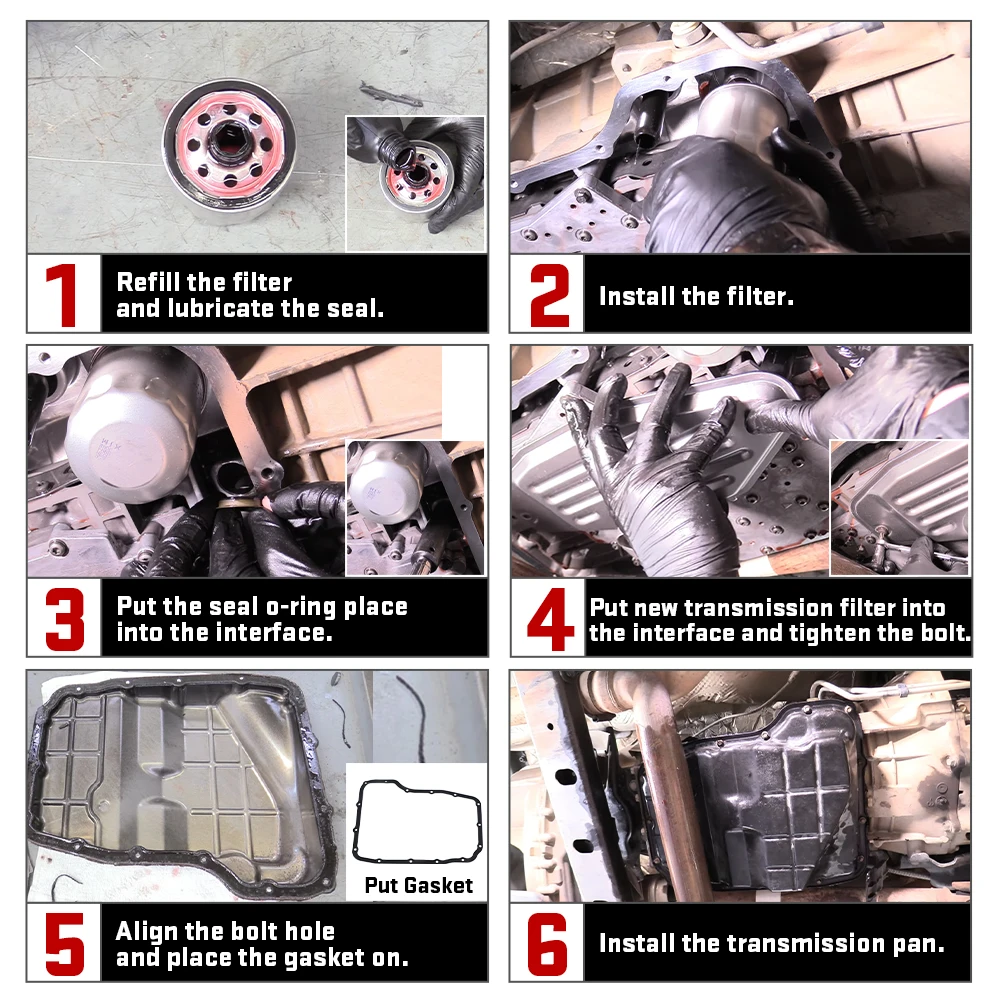 Комплект фильтров коробки передач Deep Pan комплект для автоматической 4WD 4X4 Chrysler Dodge