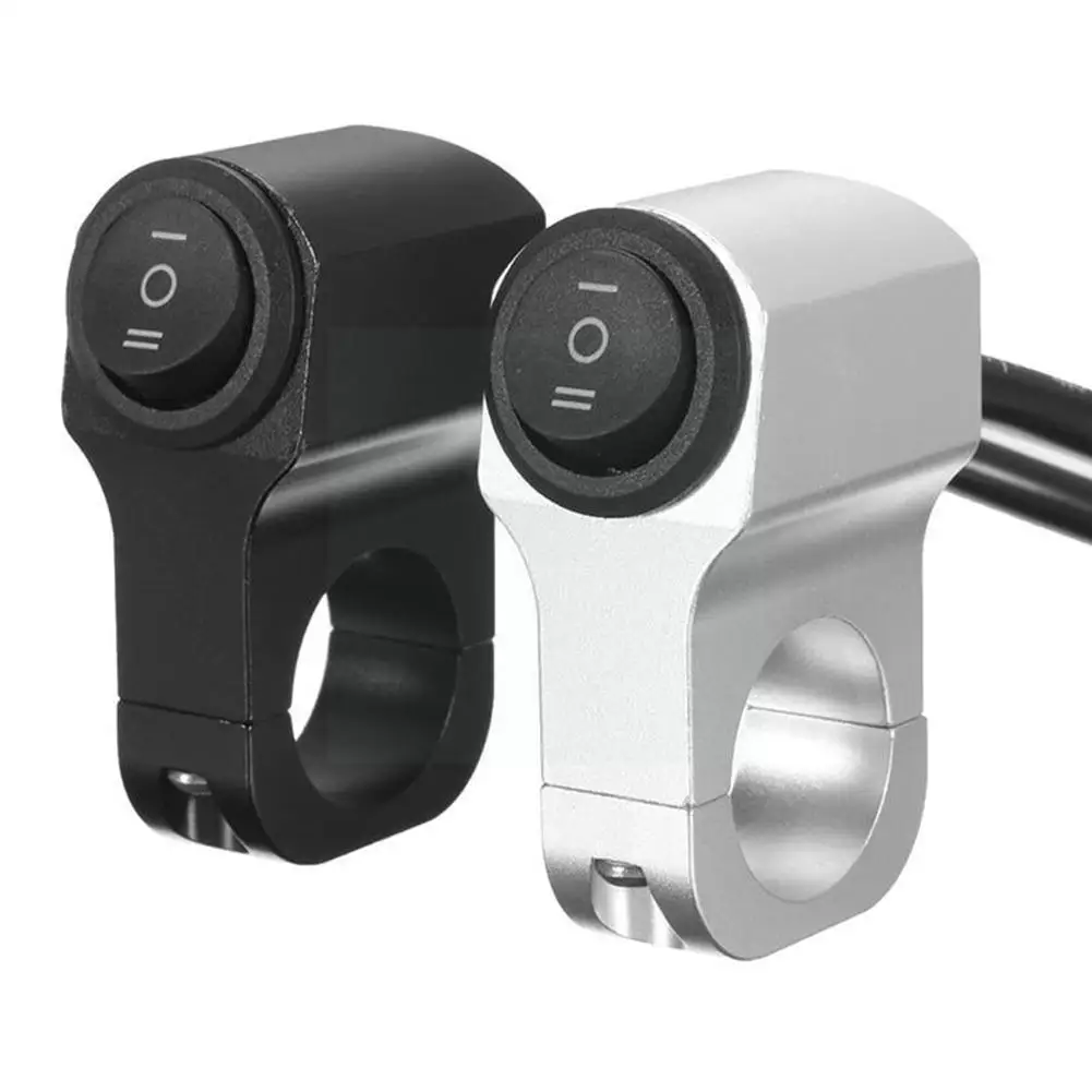 

22cm 7/8in Aluminum Alloy Motorcycle Handlebar Headlight Three-position Switch Spotlight Fog 12v Switch Retro Switch Waterp K1y9