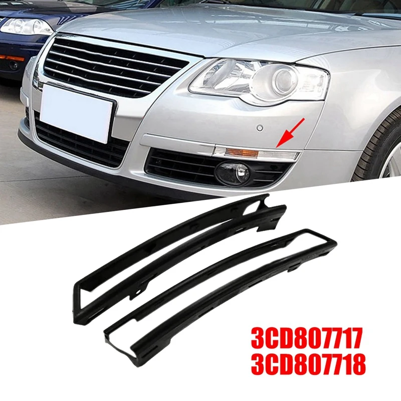 

1 пара, кронштейн для переднего бампера, указателя поворота, 3CD807717 3CD80771, 8 деталей для Passat B6 2007-2011, радиатор, решетчатая рама