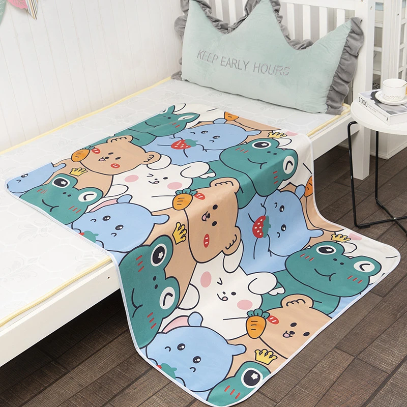 Infants Portable Foldable Waterproof Changing Mat Baby Diaper Changing Mat Cover Diaper Travel Pad Reusable Nappies 50X70CM images - 6