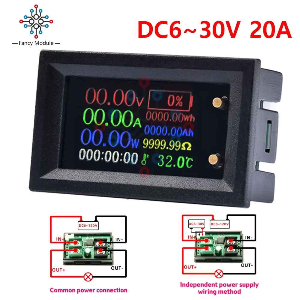 

Meter Electrical Power Voltage Temperature For Tester Time Capacity Ammeter 9in1 Voltmeter Multifunction Current