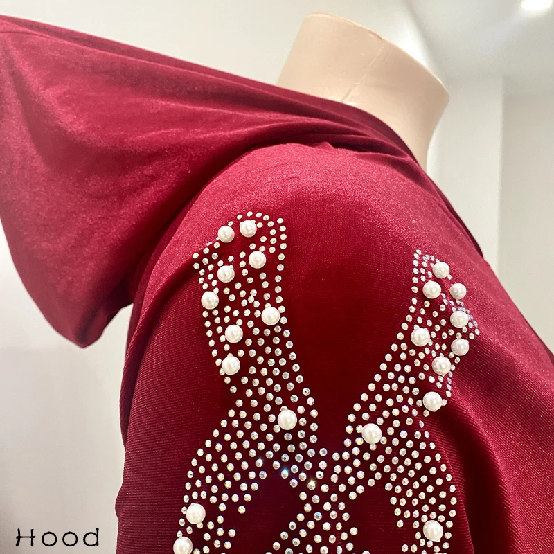 Женское бархатное винтажное вечернее платье с длинным рукавом элегантное