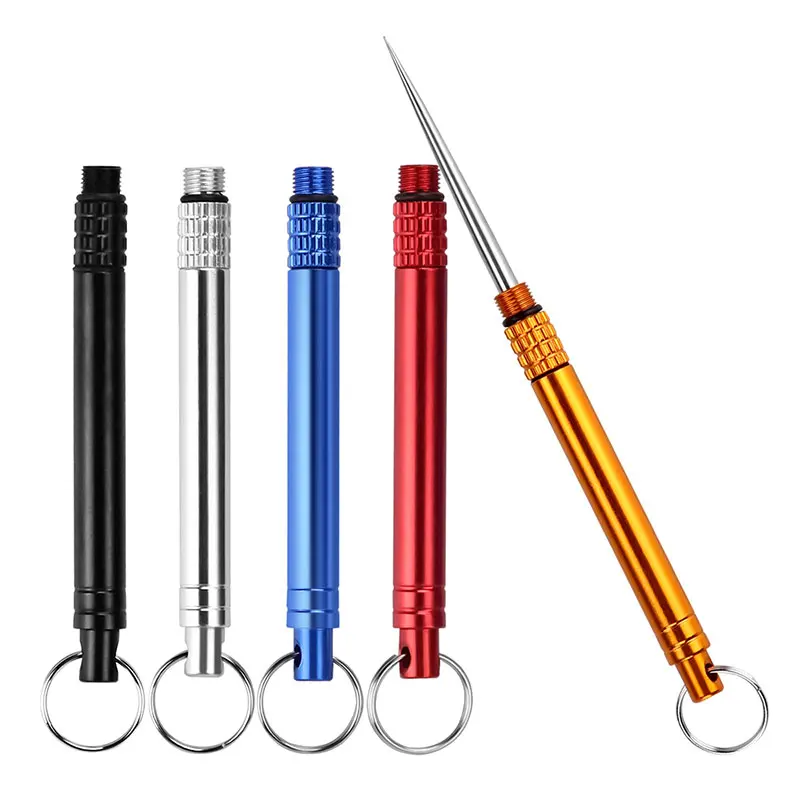 

New 200Pcs Titanium Toothpick Keychain Picnic Gadget For Man Woman Outdoor Camp