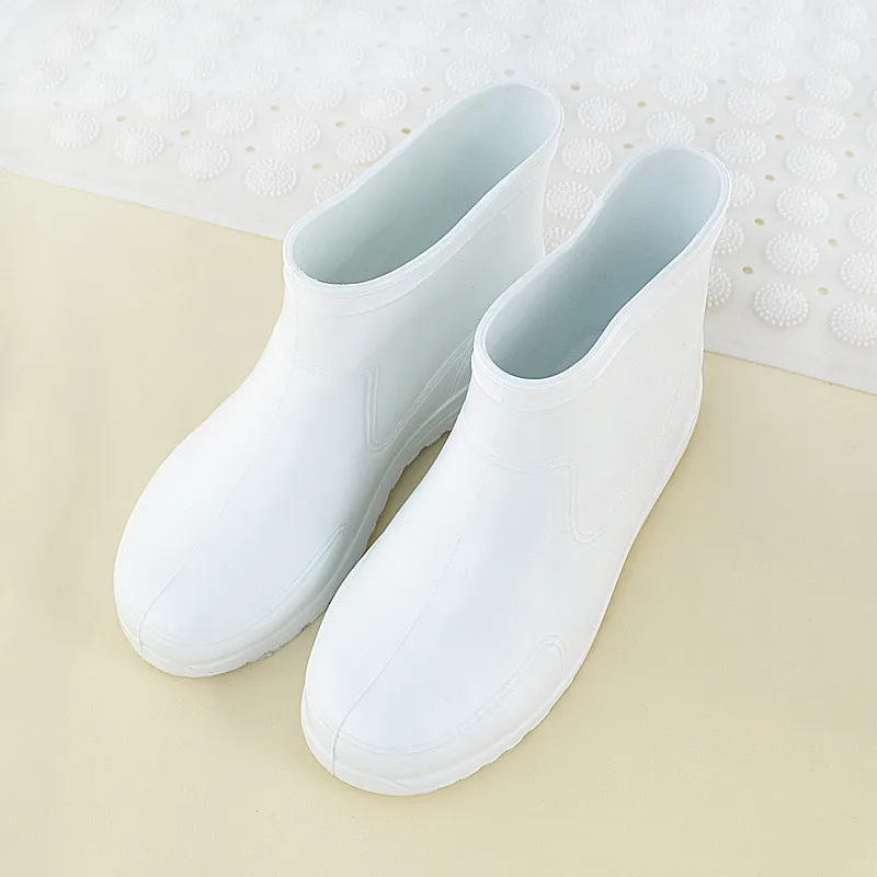 

Unisex Eva Foam Rain Boots Men Low-top Waterproof Rain Boots Non-slip Kitchen Food Factory Work Shoes White Food Boots