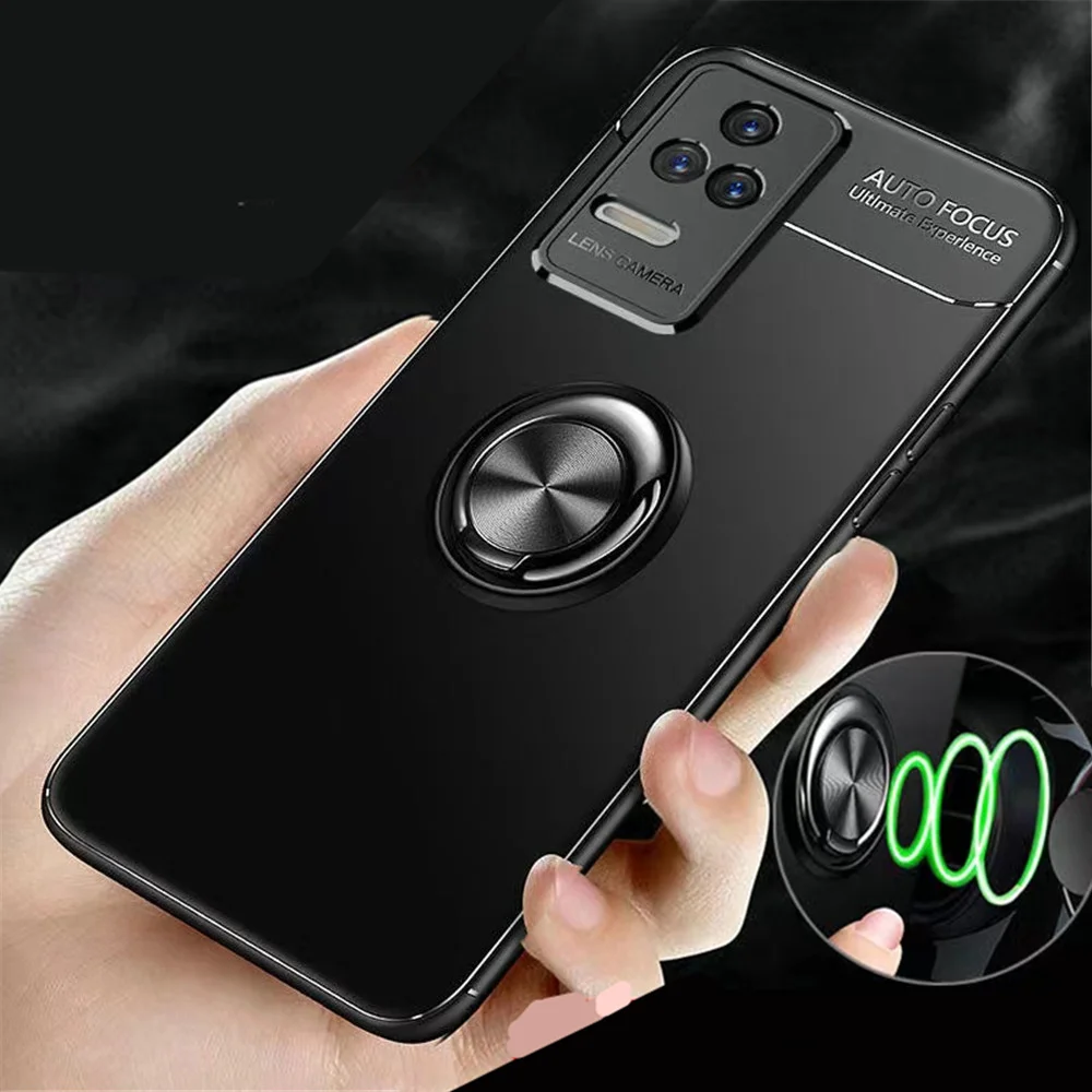 

Poco F4 5G Protector Case Matte Flexible Finger Ring Cover For Xiaomi Pocophone Little F4 GT F4GT PocoF4 GT Funda Coque PokoF4GT