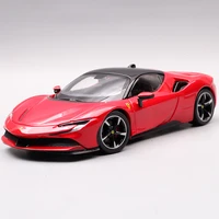 diecast 124 scale ferrari sf90 model car supercar simulation alloy play vehicle adult collection display gifts for children