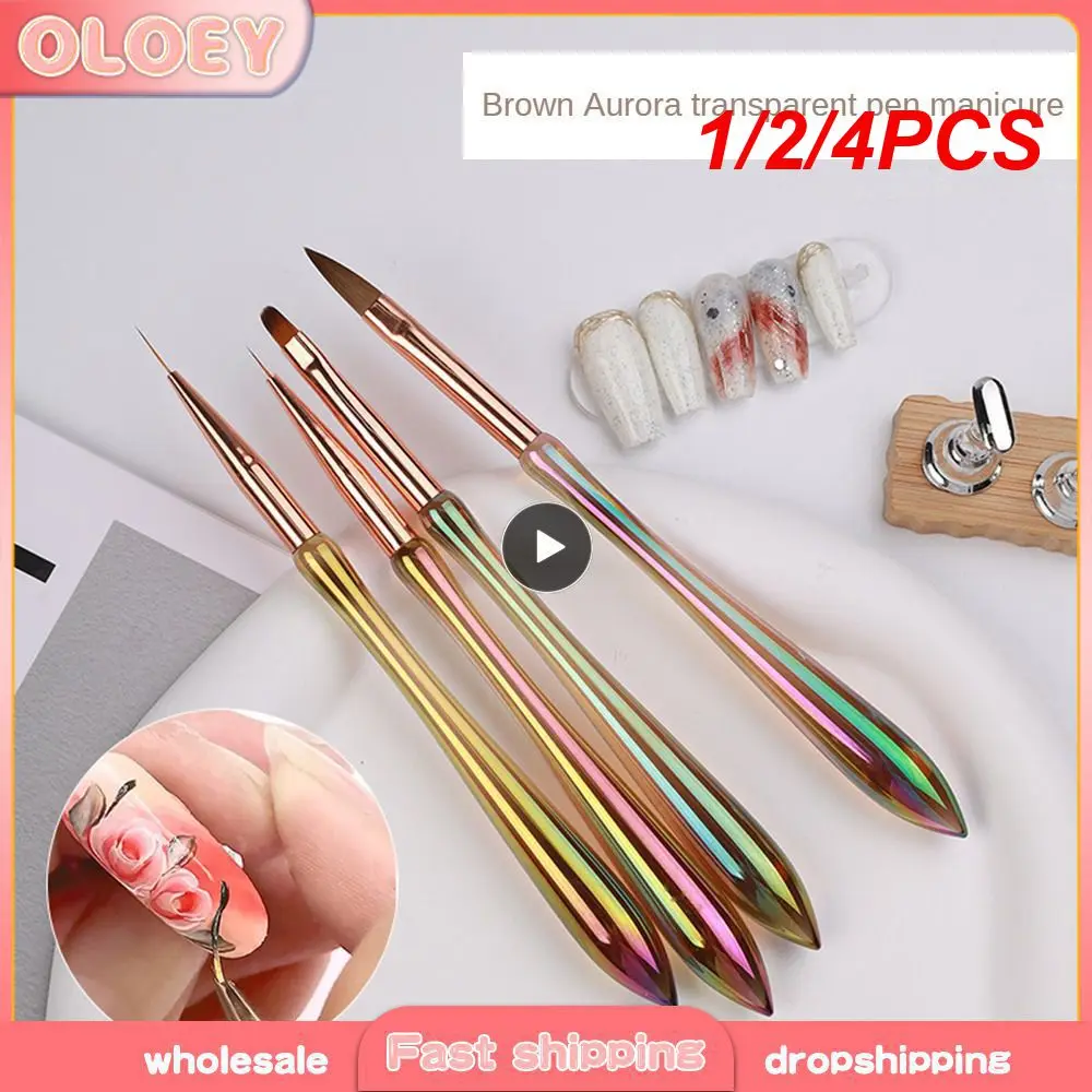 1/2/4 шт. ручка для ногтей с кристаллами