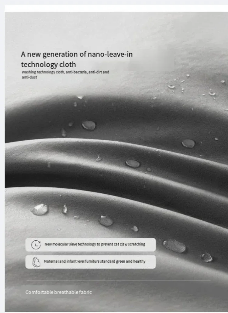 Скандинавский тканевый диван из цельного дерева небольшая квартира простая