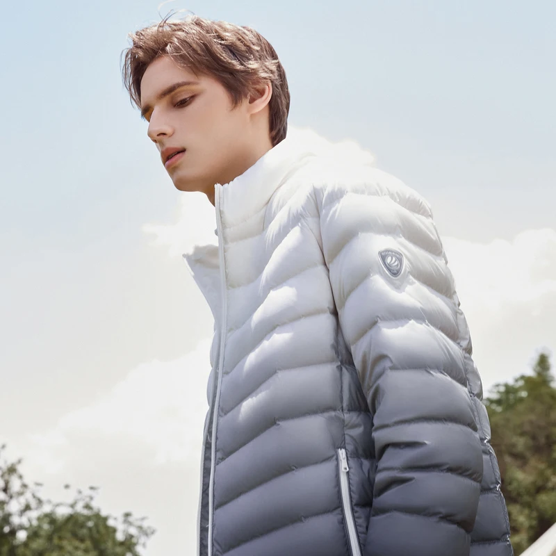 BOSIDENG зимняя пуховая куртка для мужчин с воротником-стойкой