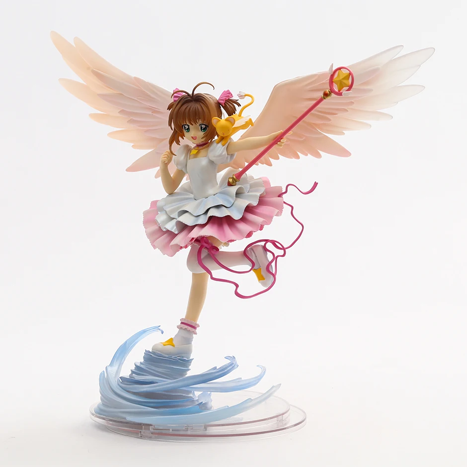 

25cm Cardcaptor Sakura Kinomoto Sakura Battle Ver Figurine Doll Collectible Model Decoration Toy