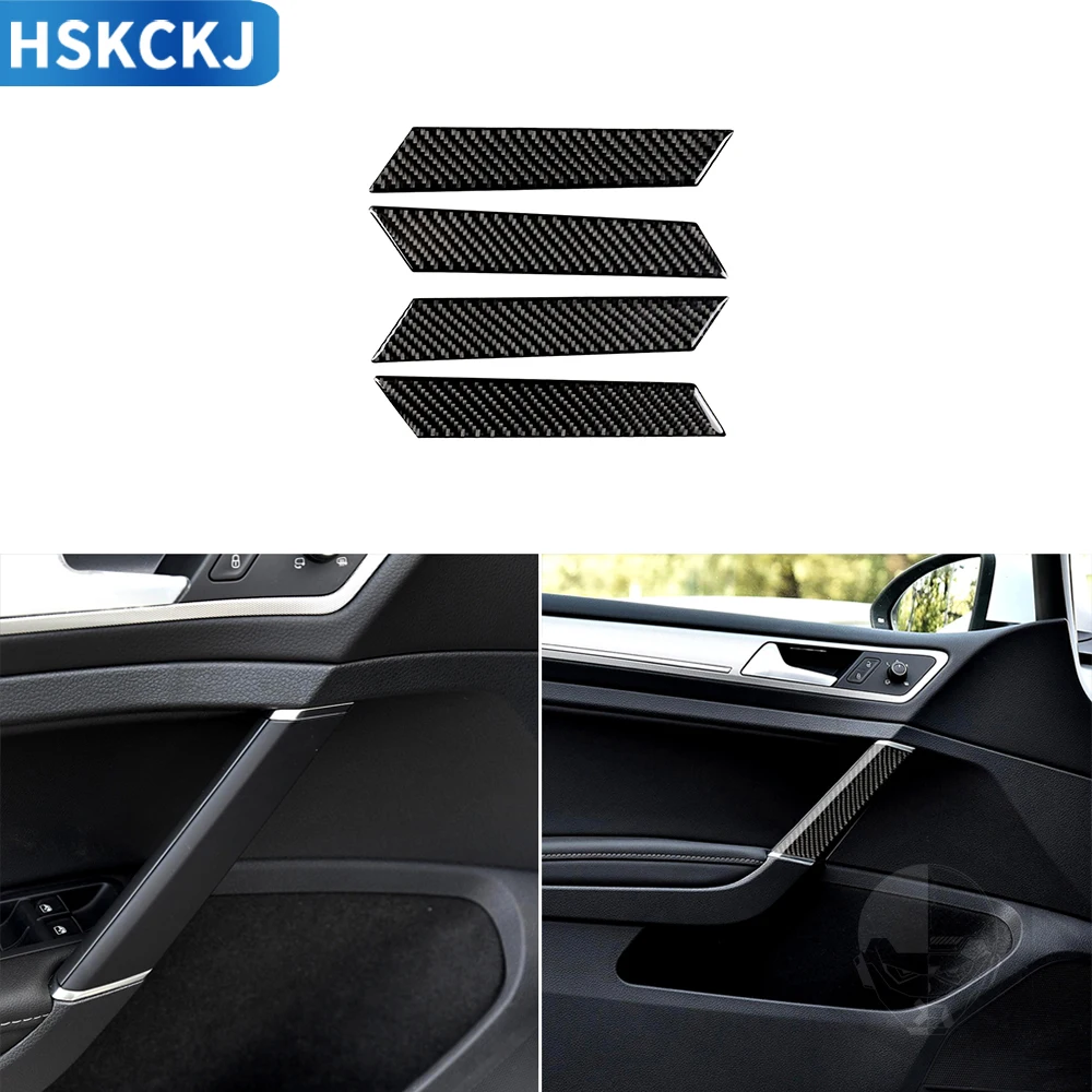 Для Volkswagen VW Golf 7 MK7 2013 2014 2015 2016 2017 наклейки из углеродного волокна дверные ручки