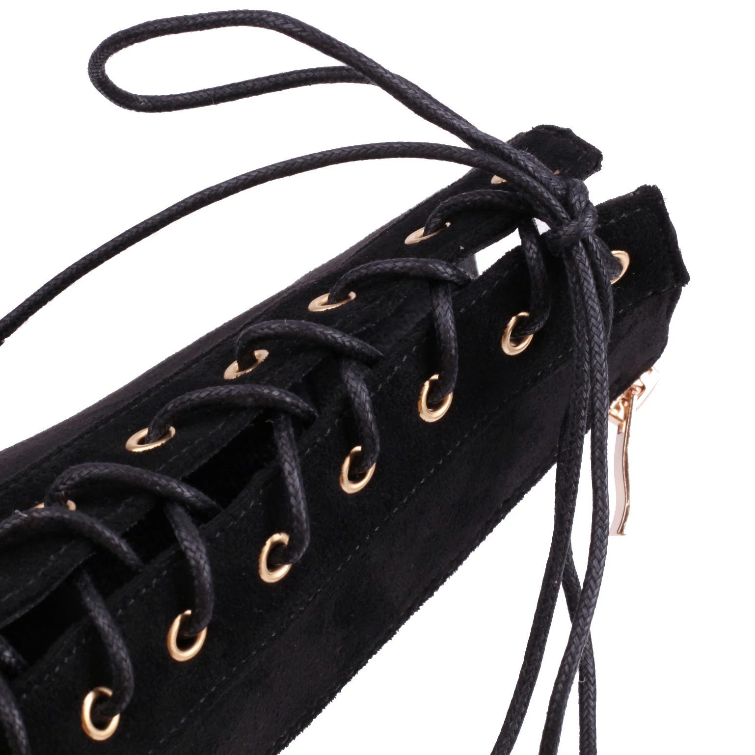 Sexy Dance Ankle Boots Women Spring Autumn Shoes Flock Comfy Stable High Heels Big Size 46 47 48 Walking Pointed Toe Stiletto