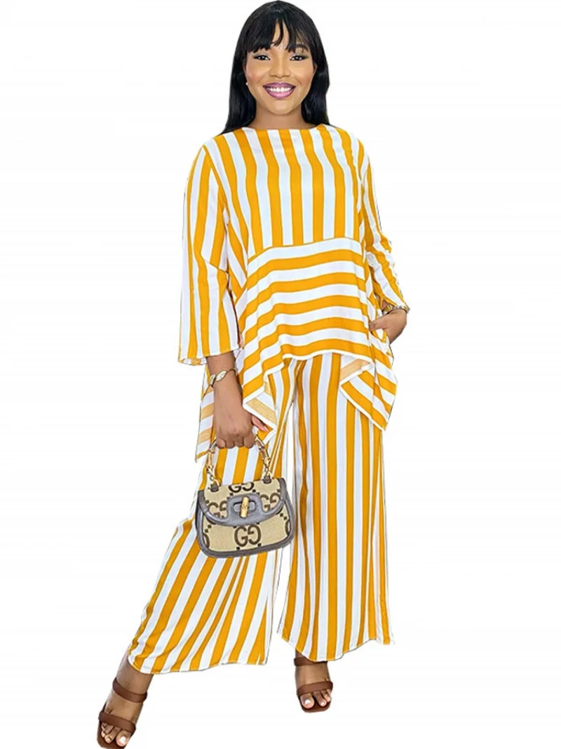 2 Piece Women Set Summer Autumn Long Sleeve Shirt Blouse Top And Pants Suits Outfits Fashion Office Lady Matching Sets Outfit