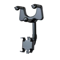 phone holderupgrade 360%c2%b0 rotate rearview mirror phone holder in car mount phone gps holder universal adjustable telescopic car