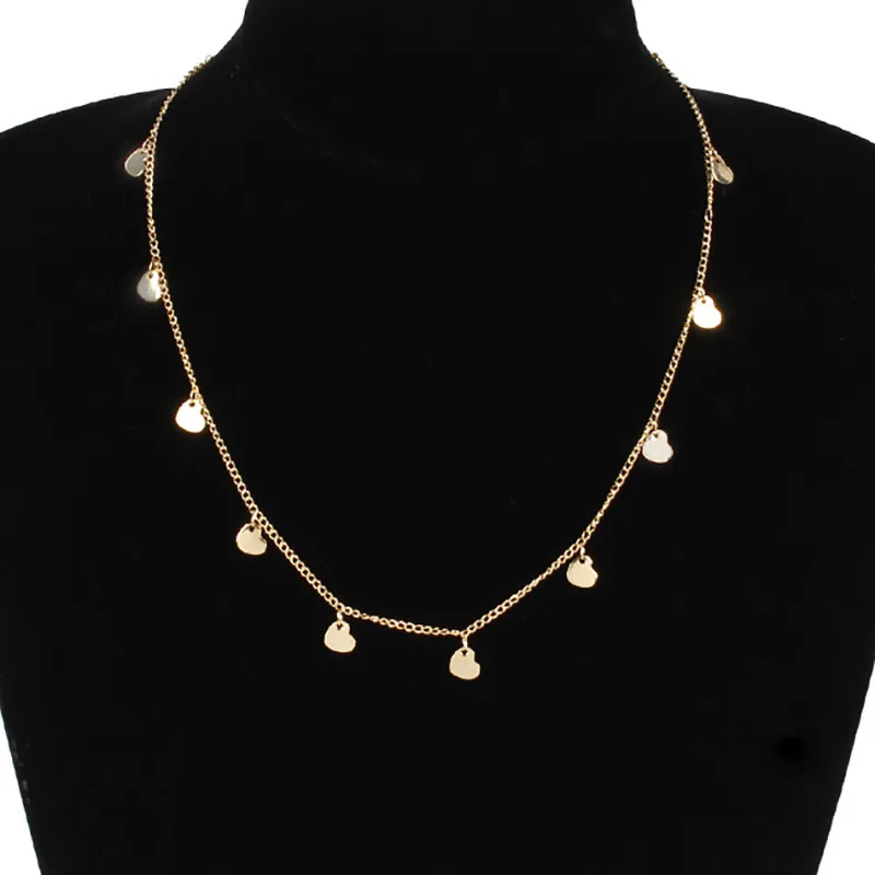 

Fashion Peach Heart Pendant All-match Necklace Street Shooting Popular Jewelry Ins Niche Design Personality Sweater Chain Gift