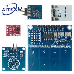 Сенсорный модуль переключателя TTP223/TTP226, тактильная кнопка, самоблокирующиеся/не блокирующиеся емкостные переключатели, 1/8 каналов для Arduino