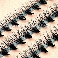 4 trays natural long black individual false eyelashes eye lash extension makeup tool 57 knots 8 10 12 14mm available