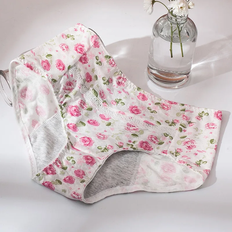 Новые хлопковые непротекаемые менструальные трусики с физиологическими