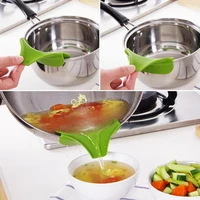 kitchen gadget tools anti spill silicone soup funnel pans and and slip soup spout for pots s4s1 pour on deflector q5b9