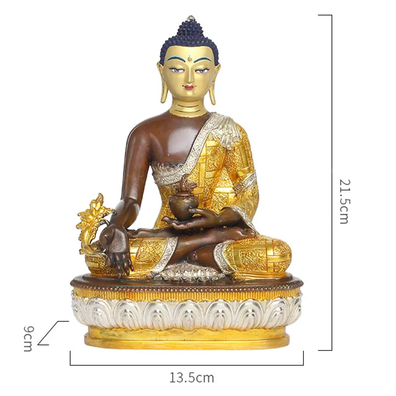 Статуэтка Бодхисаттва из чистой меди 21 5 см