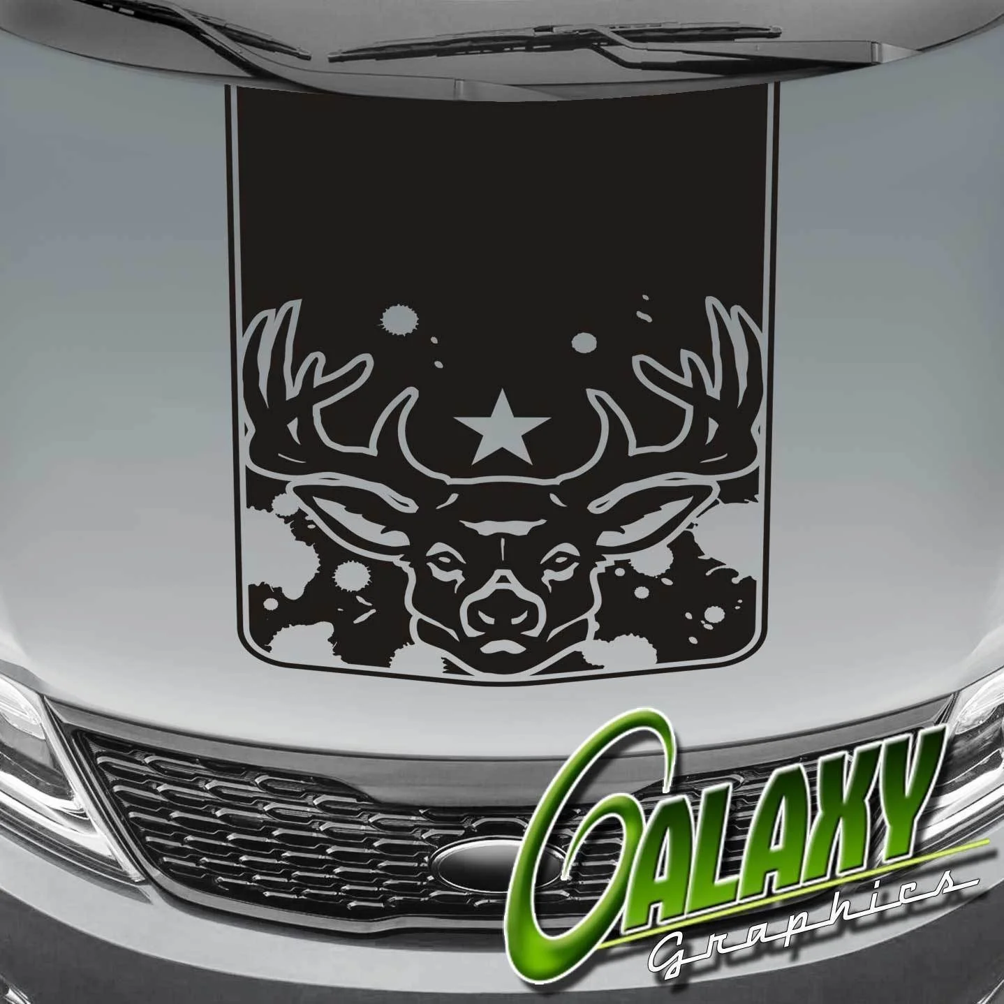 

For Universal Buck StarTruck Hood Decal Sticker2 - Ram F150 Silverado Tundra