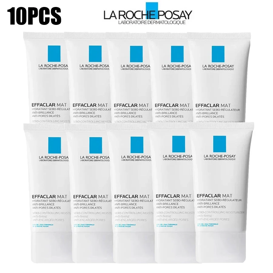 

10PCS La Roche-Posay Effaclar Mat Oil-free Matt Moisturizing Cream Suitable for Oily Skin Reduces Oil and Pores Moisturizes 40ML