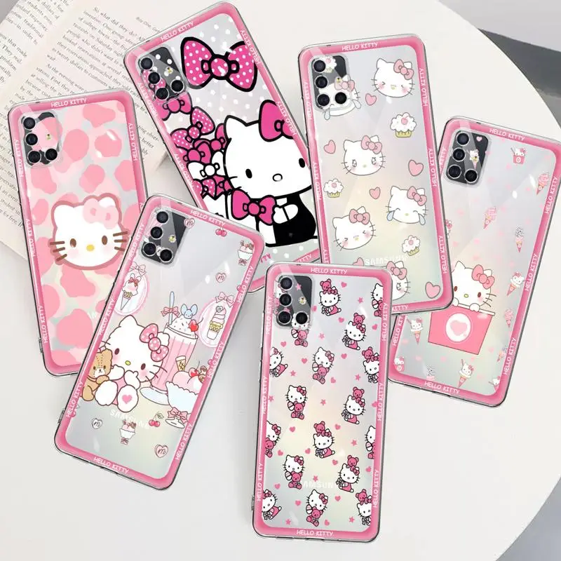 

Cover Pink Bow Hello Kitty For Samsung A21s A13 5G A53 A52 A32 4G A12 A51 A33 A23 A02s A41 A31 A20e A73 A72 A11 A22 A50 A70 A10