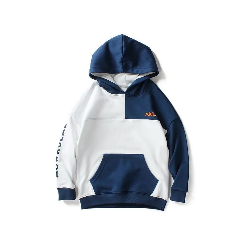 

New Fashion Spring Autumn Splicing Style Children Sweatshirt for Boys Sweatshirt Kids Teen Long Sleeve Hoodies Casual Clothes