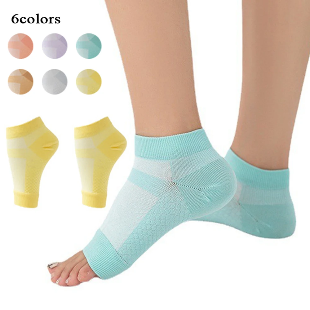 

Women Heel Protector Socks Heel Pads Heel Cups Plantar Fasciitis Feet Care Compression Socks Prevent Cracked Hard Skin Protector