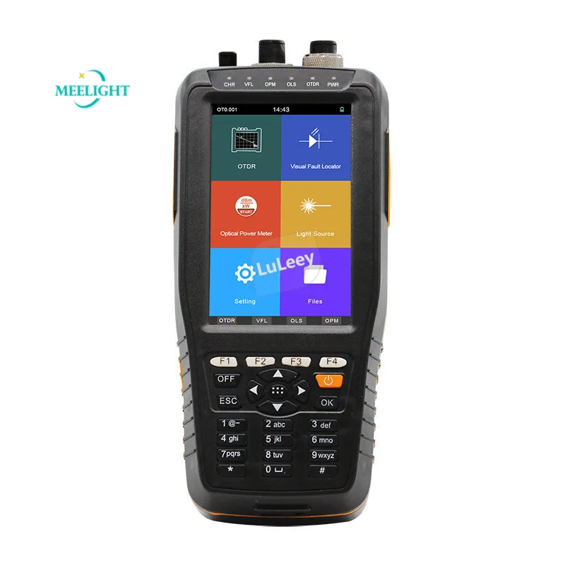 

Тестер оптического волокна OTDR 4 в 1, многофункциональный локатор VFL с функцией обнаружения дефектов оптического кабеля и временным рефлекто...