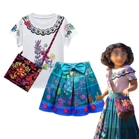 mirabel madrigal dress encanto costume%c2%a0dolores skirt isabela cosplay summer dress%c2%a0pepa%c2%a0skirt set carnival girl birthday party%c2%a0