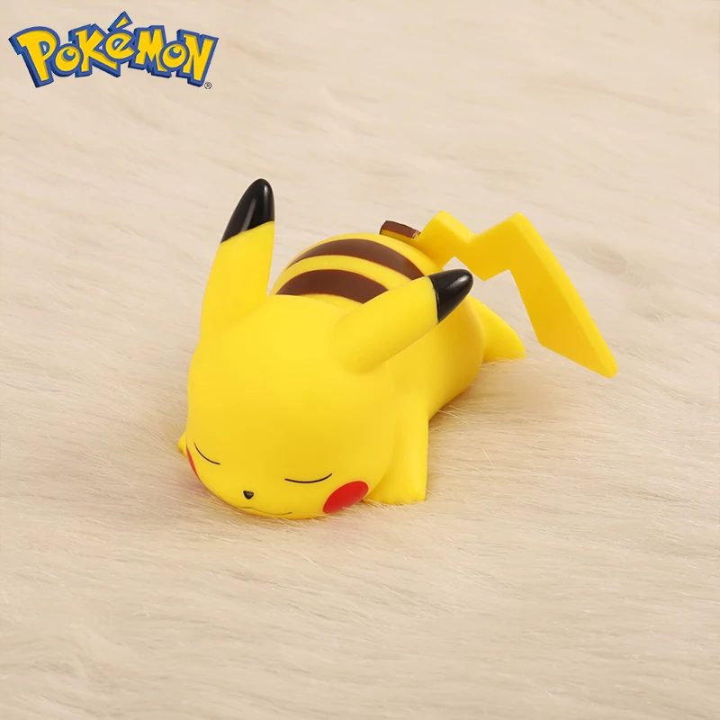 Pokemon Pikachu Night Light TAKARA TOMY Cute Anime Soft Bedroom Bedside LED Room Decoration Children's Toy Gift |