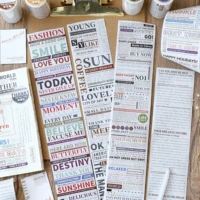 7 5cmx3m english newspaper series washi tape diy decorative scrapbooking accessories planner hand made masking tape