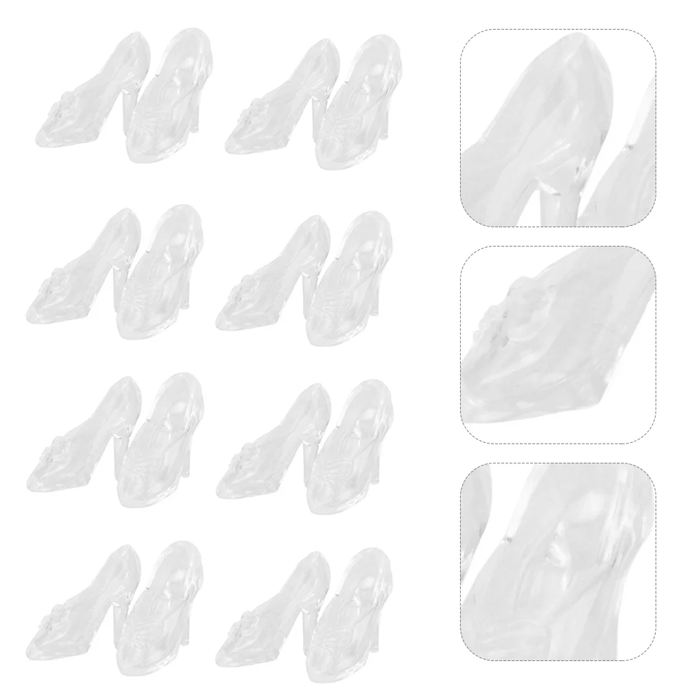 

30 пар Мини хрустальная обувь детская мини обувь Детские кукольные украшения