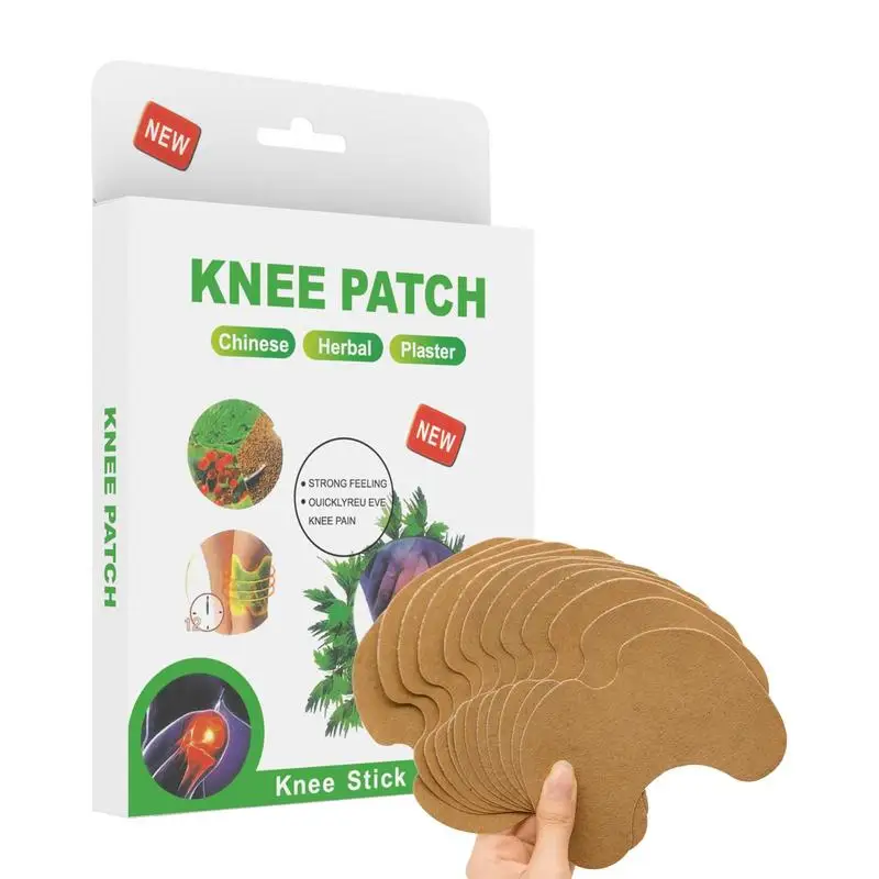 

Knee Plaster Sticker 10 Patches Wormwood Knee Relief Patch Paste Fast-Acting Warming Herbal Plaster Knee Hurt Relief Heat Patch