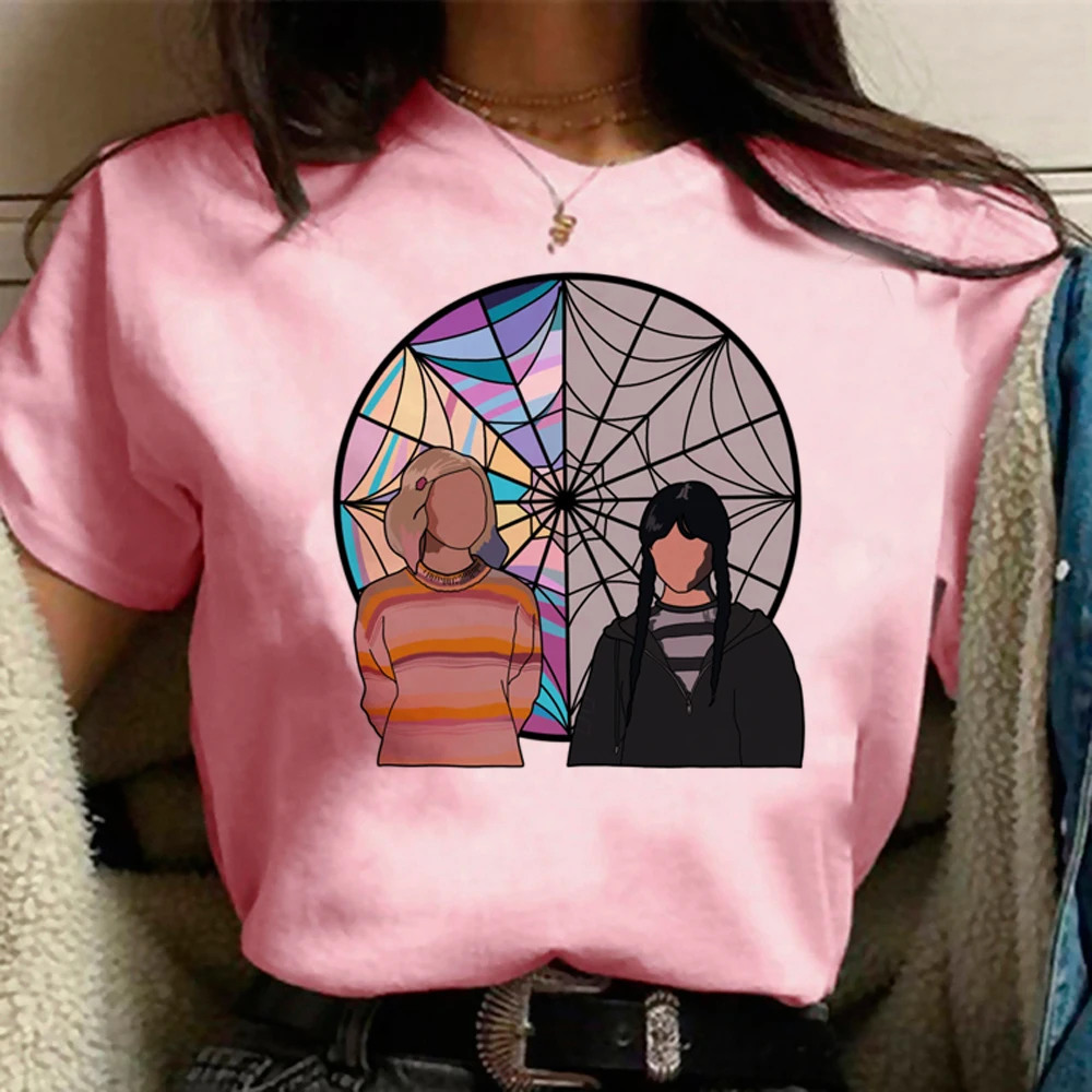 Смешная женская футболка с изображением среду adдамс милая мультяшная Y2k в стиле