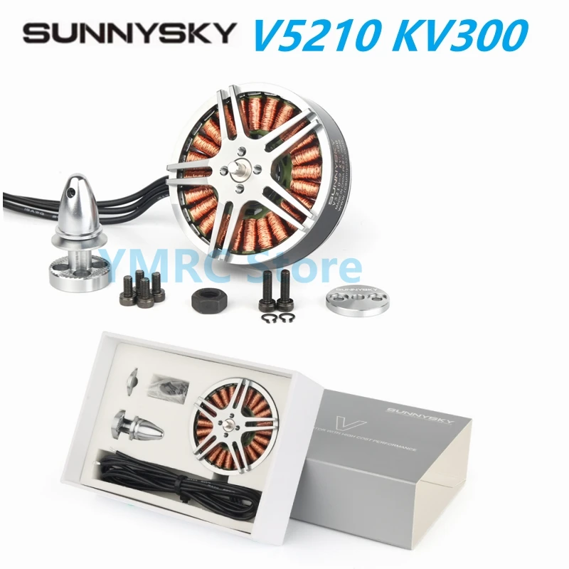 

SunnySky V5210 KV300 4-6S бесщеточные двигатели для радиоуправляемых дронов самолетов квадрокоптеров