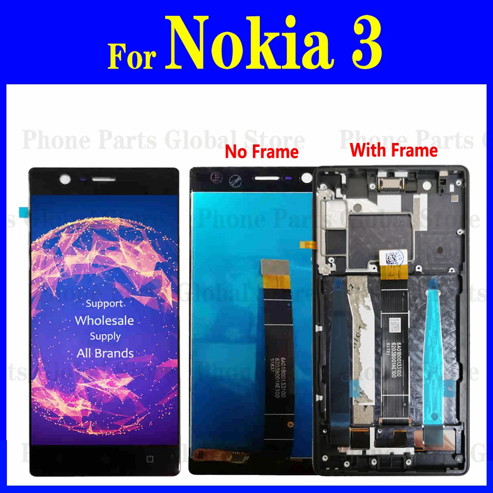 Дисплей для Nokia 3 ЖК-дисплей TA-1020 TA-1028 ЖК-экран TA-1032 TA-1038 с рамкой сенсорный