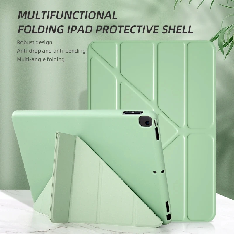 

Case for iPad 10.2 9/8/7th 9.7 2018/2017 5/6th Air 3 10.5 Leather Soft Smart Cover for Air 5 2022 Mini 1/2/3/4/5/6 Stand Fundas