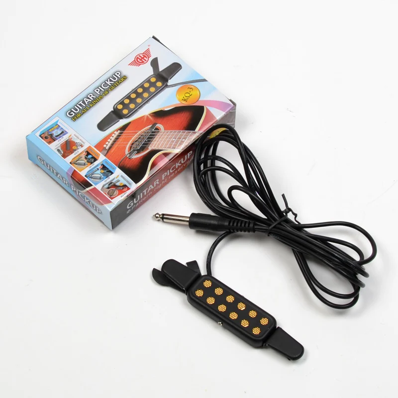 

KQ-3 Clip-on Acoustic Guitar Pickup Amplifier Speaker Sound 12 Hole Black